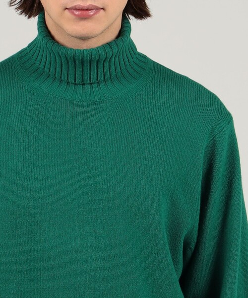 「TOMORROWLAND」 タートルネックニット S オレンジ メンズ_画像6