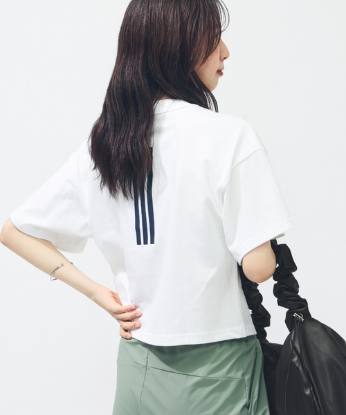 adidas tシャツ アディダス W LUX CA クロップドTシャツ AP レディース