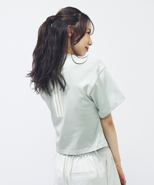 adidas tシャツ アディダス W LUX CA クロップドTシャツ AP