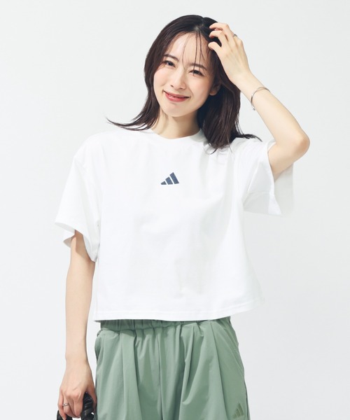 adidas tシャツ アディダス W LUX CA クロップドTシャツ AP レディース