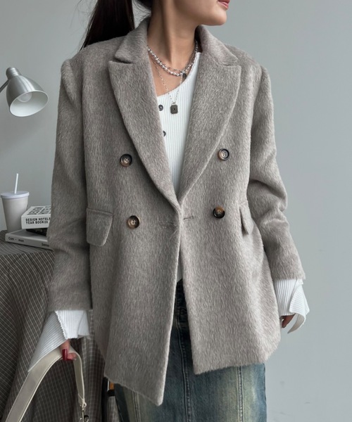 SHAGGIE（シャギー） テーラードジャケット FREE ベージュ レディース