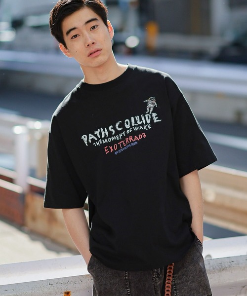 niko and ... ダークグレー 半袖 Tシャツ セール】アソート刺繍半袖プルオーバー（Tシャツ/カットソー
