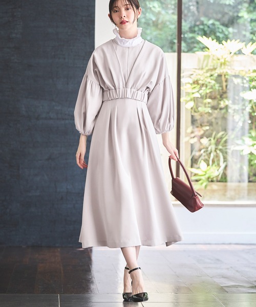 最終価格！新品未使用ルイエブティック　コンビワンピース　チャコールグレー　LL RUIRUE BOUTIQUE 「RUIRUE BOUTIQUE」 コンビワンピース L