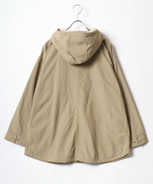 「LOGOS」 ナイロンブルゾン L ベージュ レディース_画像4