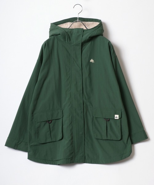 「LOGOS」 ナイロンブルゾン L ベージュ レディース_画像5