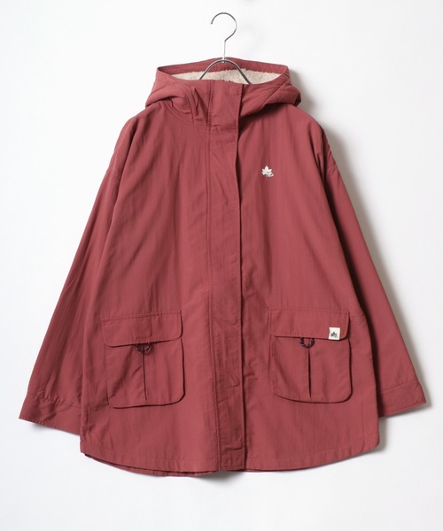 「LOGOS」 ナイロンブルゾン L ベージュ レディース_画像9