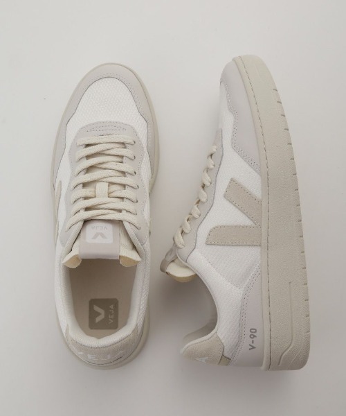 VEJA V-90 スニーカー 38 ヴェジャ　ホワイトスニーカー　ベージュ VEJA（ヴェジャ） スニーカー 「VEJA」V-90 レディース : ZOZOTOWN