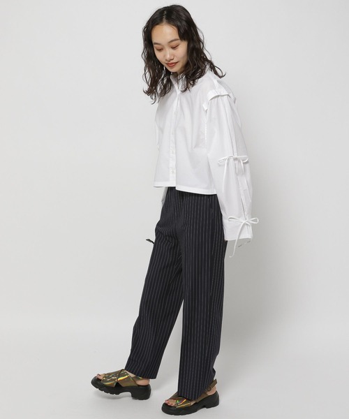 niko出品 niko and… 「niko and」 長袖シャツ SHORT ブルー レディース