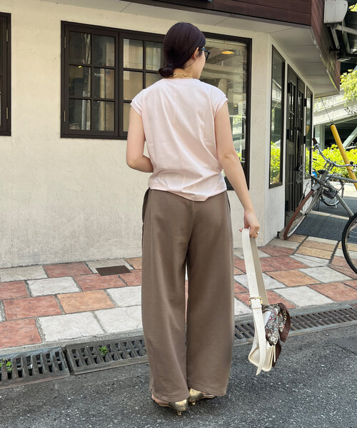 tシャツ 「接触冷感」リヨセル混フレンチプルオーバー レディース DouDou tシャツ 「接触冷感」リヨセル混フレンチプルオーバー