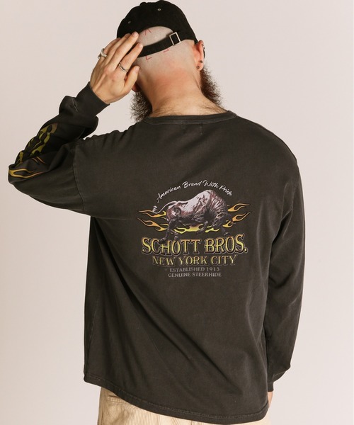 Schott N.Y.C（ショット） ヘンリーネック tシャツ Schott/ショット