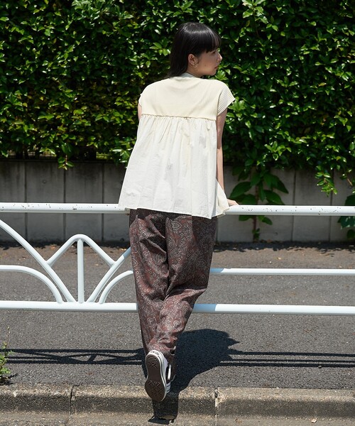 FREAK'S STORE パンツ ペイズリー イージーパンツ レディース