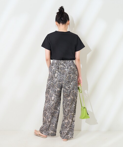 ペイズリーパンツ FREAK'S STORE パンツ ペイズリー イージーパンツ レディース