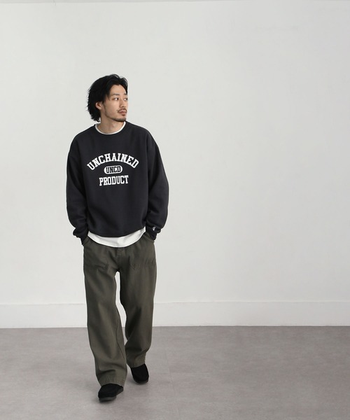 UNCORD 「UNCORD」 スウェットカットソー LARGE オートミール