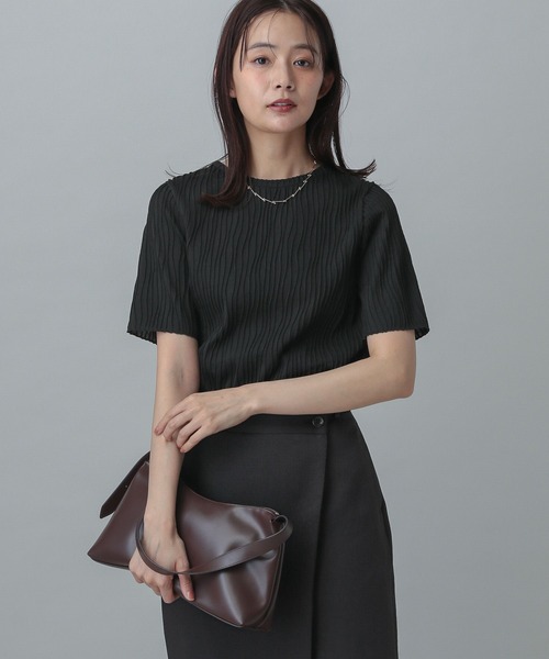 「GLOBAL WORK」 半袖カットソー LARGE アイボリー レディース
