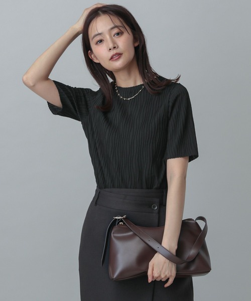 「GLOBAL WORK」 半袖カットソー LARGE アイボリー レディース