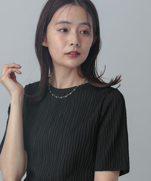 「GLOBAL WORK」 半袖カットソー LARGE アイボリー レディース
