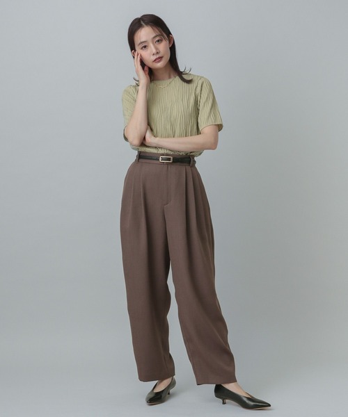 「GLOBAL WORK」 半袖カットソー LARGE アイボリー レディース