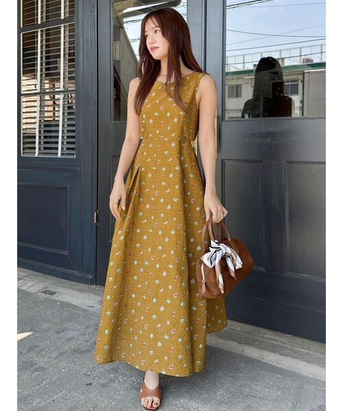 dazzlin（ダズリン） ワンピース TOYジャカードカットアウトワンピース