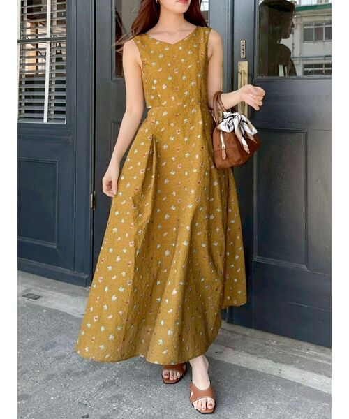 dazzlin（ダズリン） ワンピース TOYジャカードカットアウトワンピース