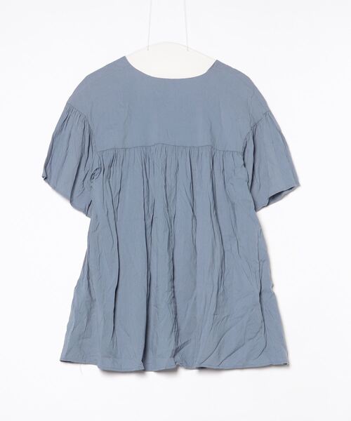 「GeeRA」 半袖チュニック MEDIUM ブルー レディース