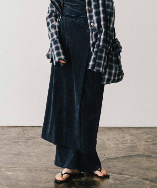 CREDONA（クレドナ） パンツ COTTON VELOUR LAYERED PANTS/コットン