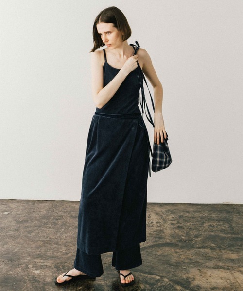 新品未使用CREDONA COTTON VELOUR LAYERED PANTS CREDONA（クレドナ） パンツ COTTON VELOUR LAYERED PANTS/コットン