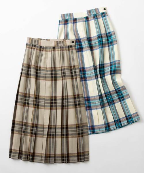 O'NEIL of DUBLIN（オニールオブダブリン） プリーツスカート 8 カーキ