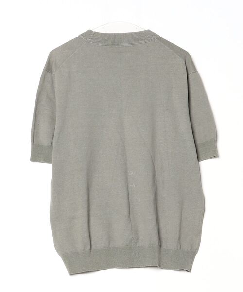 「UNITED ARROWS」 半袖ニット L オリーブ メンズ