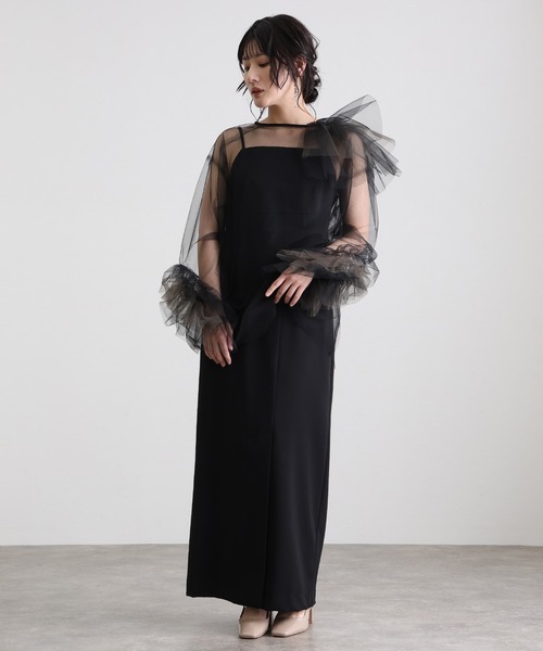 atlo（アトロ） ドレス ブルーミングチュール2点セットIライン