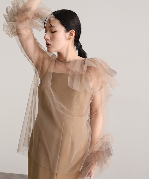 atlo（アトロ） ドレス ブルーミングチュール2点セットIライン