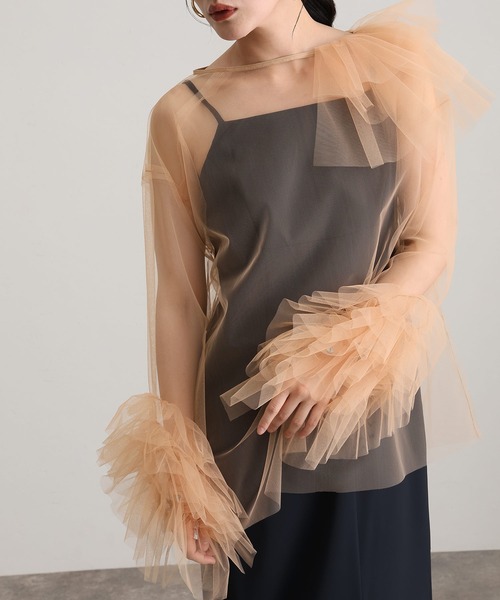 atlo（アトロ） ドレス ブルーミングチュール2点セットIライン