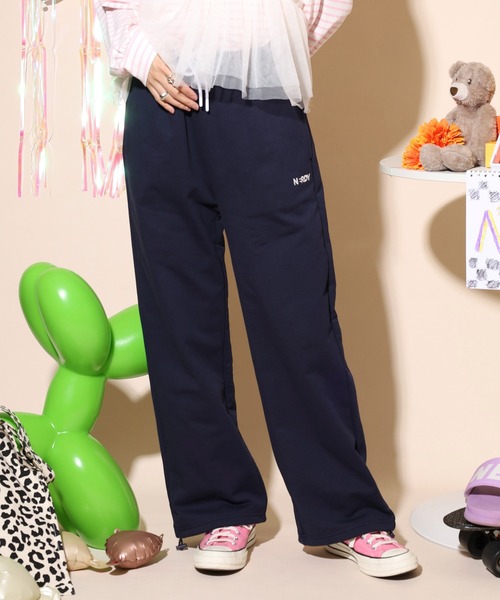 NERDY スマホショルダー ワイドパンツ スウェットパンツ ジャージ