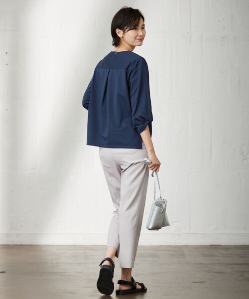 「J.PRESS」 7分袖カットソー MEDIUM グリーン レディース