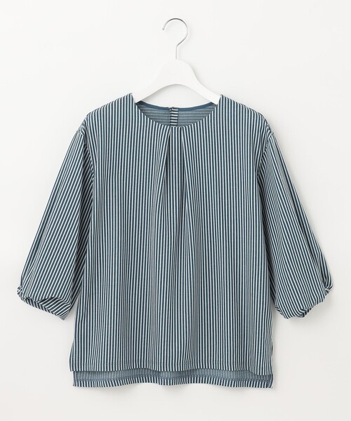 「J.PRESS」 7分袖カットソー MEDIUM グリーン レディース