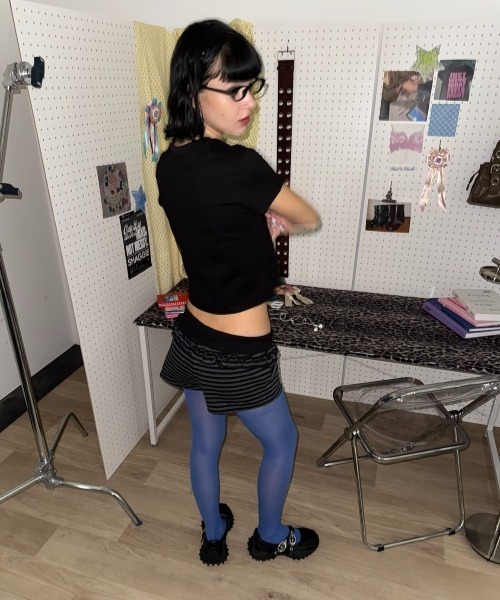 SHAGGIE（シャギー） パンツ 「ViVi掲載」ボーダーフリルマイクロミニ