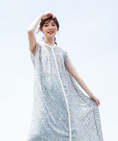 「MILLION CARATS」 ノースリーブワンピース FREE サックスブルー レディース_画像8