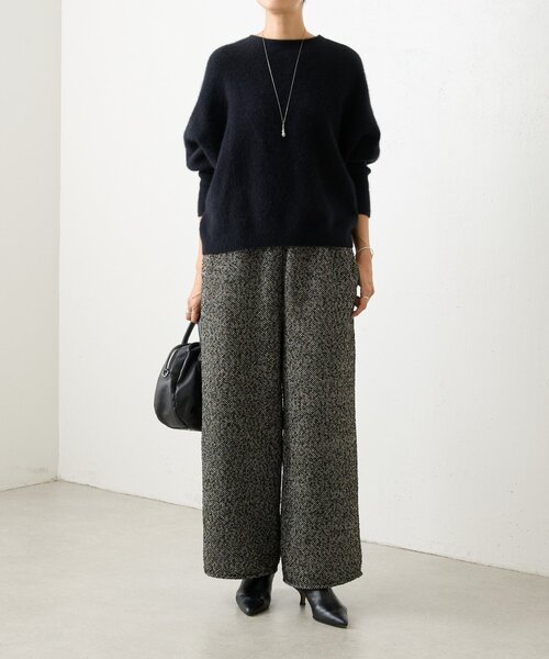 BEARDSLEY（ビアズリー） パンツ カルゼツイードウエストリブパンツ