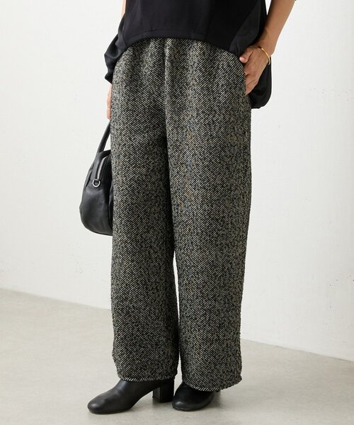 BEARDSLEY（ビアズリー） パンツ カルゼツイードウエストリブパンツ
