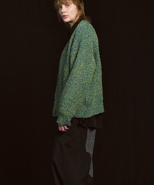 Frill Cardigan/maison special カーディガン MAISON SPECIAL（メゾンスペシャル） カーディガン 「UNISEX」Mix