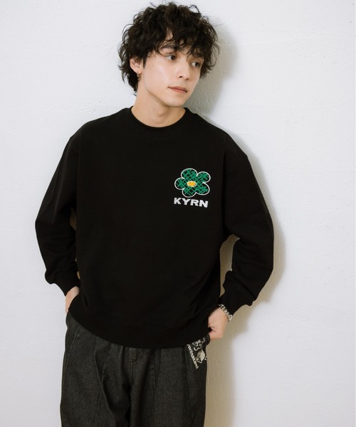 トレーナー/スウェット louren cachecoeur sweat LACOSTE（ラコステ） トレーナー スウェット ワントーンクルーネック