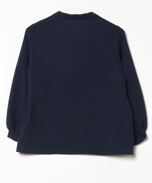 「DRESS LAB」 7分袖ブラウス S ネイビー レディース_画像2