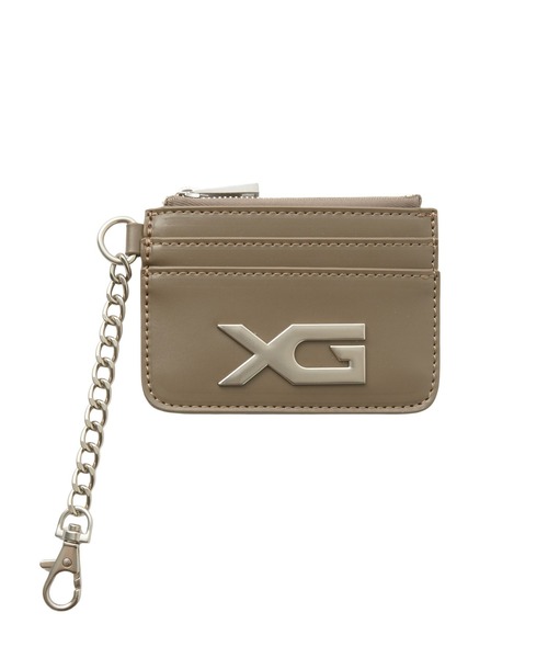 X-girl（エックスガール） カードケース XG EMBLEM BUCKLE FAUX
