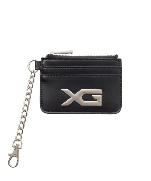 X-girl（エックスガール） カードケース XG EMBLEM BUCKLE FAUX