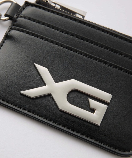 X-girl（エックスガール） カードケース XG EMBLEM BUCKLE FAUX