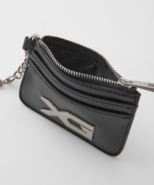 X-girl（エックスガール） カードケース XG EMBLEM BUCKLE FAUX