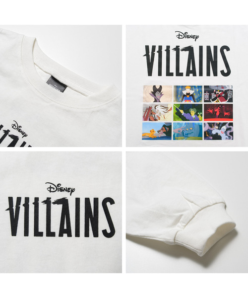 Disney（ディズニー） tシャツ Disney VILLAINS ヴィランズ ロングT