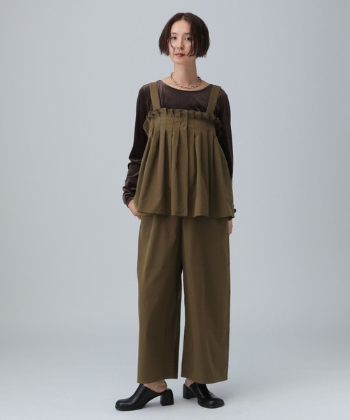 LEPSIM（レプシィム） サロペット オーバーオール タック