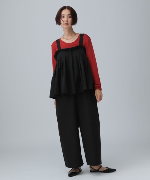 LEPSIM（レプシィム） サロペット オーバーオール タック