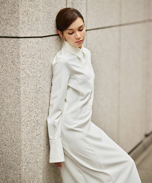 そ*め様 kino the kei ワンピース KINO THE KEI ワンピース フィット シャツ ドレス : ZOZOTOWN Yahoo!店