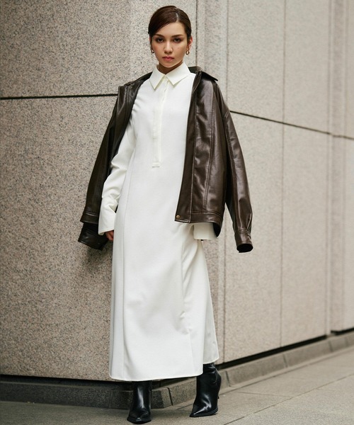 ワンピース kino the kei KINO THE KEI ワンピース フィット シャツ ドレス : ZOZOTOWN Yahoo!店